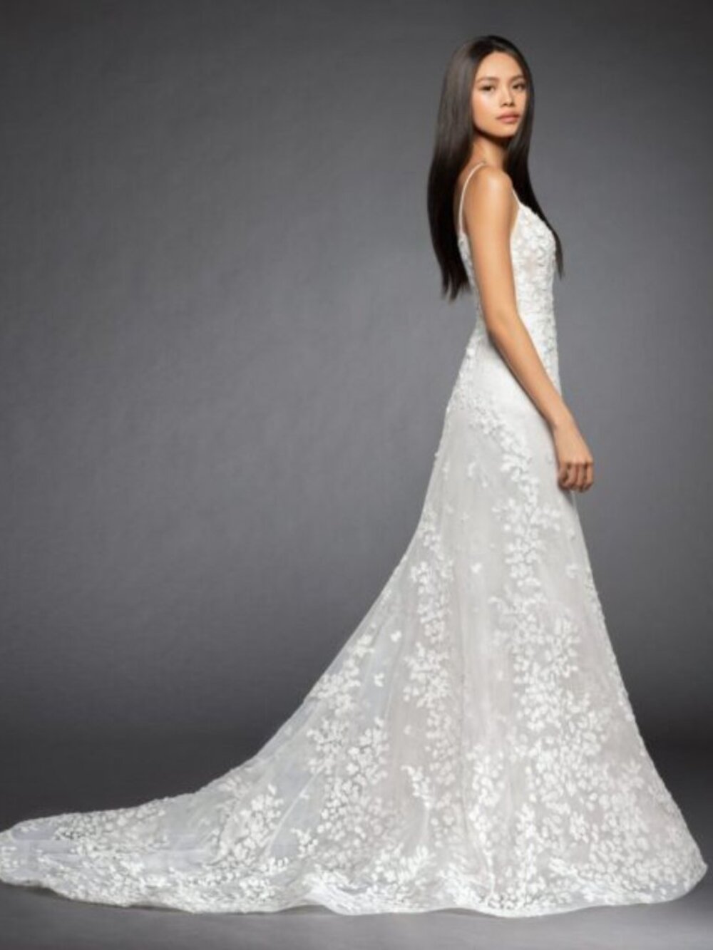 Lazaro Milena 3853 Wedding Dress – Sample Gown – Ivory – Size 12 - Picture 4 of 9